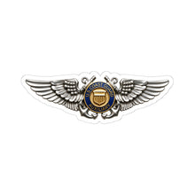 Load image into Gallery viewer, Kiss-Cut Stickers - USCG - Aviator Badge - Auxiliary wo txt - 3D - Enhanced

