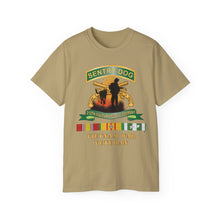 Load image into Gallery viewer, Unisex Ultra Cotton Tee - Army - Sentry Dog - 212th Military Police Company - Dog Fire w Br - Ribbon Vietnam War Veteran w VN SVC X 300
