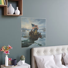 Load image into Gallery viewer, Indoor and Outdoor Silk Posters - Washington Crossing the Delaware duing the Revolutionary War
