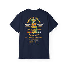 Load image into Gallery viewer, Unisex Ultra Cotton Tee - Vietnam Combat Aviation Vet w Air Crew Badges - 12th Aviation Group - Vietnam - SSI - Sgt Howard Meyers - 1968-1969 SVC X 300
