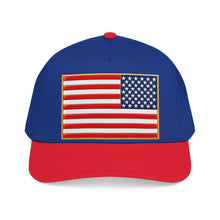 Load image into Gallery viewer, Mid Profile Baseball Cap - Flag - United States - 3D - Enhanced
