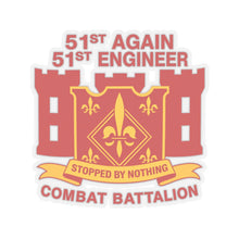 Load image into Gallery viewer, Kiss-Cut Stickers - Army - 51st Engineer Combat Battalion
