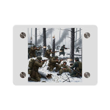 Load image into Gallery viewer, Acrylic Wall Art Panel - 101st Airborne Division fighting the German Army at the Battle of Bastogne
