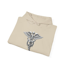Load image into Gallery viewer, Hoodie – Army Medical Service Corps (MS) Branch Insignia - 3D - Silver - Enhanced
