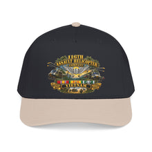 Load image into Gallery viewer, Mid Profile Baseball Cap - Army - 116th Assault Helicopter Co w  Aviator Badge w VN SVC - HORNETS - 3D - Enhanced
