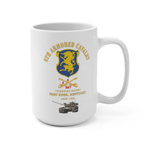 Load image into Gallery viewer, White Mug 15oz - Army - HHT - 2nd Squadron, 6th Armored Cavalry Regiment Ft Knox, Kentucky, 1980-1981
