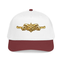 Load image into Gallery viewer, Mid Profile Baseball Cap - USCG - Cutterman - Officer wo txt - 3D - Enhanced
