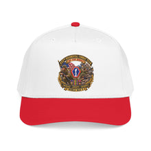 Load image into Gallery viewer, Mid Profile Baseball Cap - Army - 442nd Infantry Regimental Combat Team - 3D - Enhanced with EUR WWII SVC
