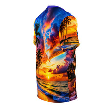 Load image into Gallery viewer, Tropical Sunset Palm Reflection Tee
