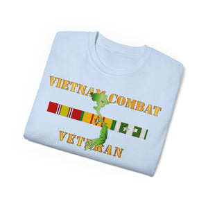 Unisex Ultra Cotton Tee - Army - Vietnam Combat Veteran w VN SVC