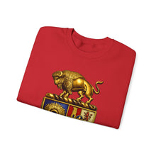 Load image into Gallery viewer, Crewneck Sweatshirt - Army - 10th Cavalry Regiment - BUffalo Soldiers - COA - Ready and Forward - 3D Enhanced
