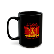 Load image into Gallery viewer, Black Mug  (15oz) - Army - 51st Engineer Combat Battalion

