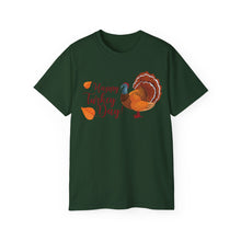 Load image into Gallery viewer, Unisex Ultra Cotton Tee - Happy Turkey Day - Thanksgiving
