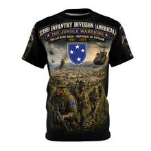 Load image into Gallery viewer, 23rd Infantry Division (Americal) Vietnam - Tribute Tee — "Jungle Warriors" - ChuLai Basecamp
