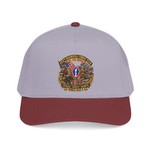 Load image into Gallery viewer, Mid Profile Baseball Cap - Army - 442nd Infantry Regimental Combat Team - 3D - Enhanced with EUR WWII SVC
