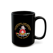 Load image into Gallery viewer, Black Mug (11oz, 15oz) - 6th Battalion, 14th Artillery Regiment - DUI - VN SVC BAR - Top X 300
