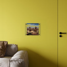 Load image into Gallery viewer, Acrylic Wall Art Panel - Apache Indians attacking a Pony Express Rider
