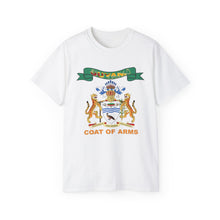 Load image into Gallery viewer, Unisex Ultra Cotton Tee - COA - Coat of Arms of Guyana - Coat of Arms X 300

