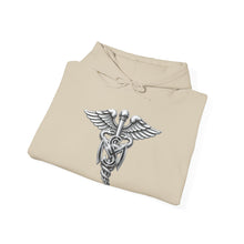 Load image into Gallery viewer, Hoodie – Army Medical Service Corps (MS) Branch Insignia - 3D - Silver - Enhanced
