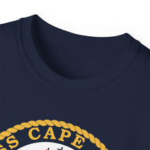 Load image into Gallery viewer, Unisex Ultra Cotton Tee - Navy - USS Cape Cod (AD 43) wo txt X 300
