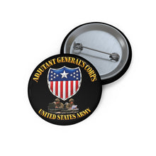Load image into Gallery viewer, Custom Pin Buttons - Army - Adjutant General's Corps - Tactical - 3D - Enhanced
