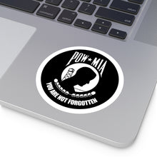 Load image into Gallery viewer, Round Stickers, Indoor\Outdoor POW/MIA Stickers POWS Never Have a Nice Day
