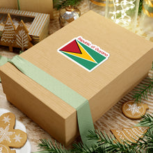 Load image into Gallery viewer, Kiss-Cut Stickers - Flag - Republic of Guyana w Republic of Guyana X 300
