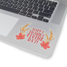 Load image into Gallery viewer, Kiss-Cut Stickers - Happy Thanksgiving Day
