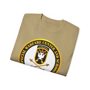 Unisex Ultra Cotton Tee - SOF - JFK Special Warfare Center - School SSI - Veteran