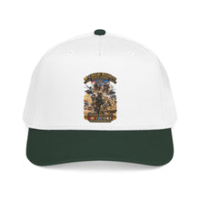 Load image into Gallery viewer, Mid Profile Baseball Cap - Army - Todays Buffalo Soldiers in Iraq - OIF - Cavalrymen at War  w IRAQ SVC - 3D - Enhanced
