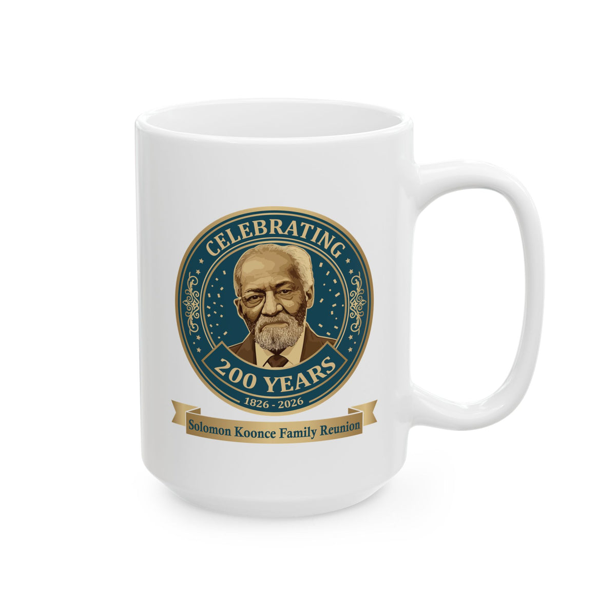 White Ceramic Mug — Solomon Koonce Family Reunion – MIP Brand Store