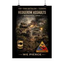 Load image into Gallery viewer, Matte Poster - 761st Tank Battalion in action  - Honoring the 761st Tank Battalion
