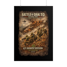 Load image into Gallery viewer, Rolled Posters - 4th Infantry Division - Battle of Dak To - 1967
