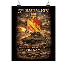 Load image into Gallery viewer, Matte Poster - 5th Bn, 44th Air Defense Artillery - Duster - Vietnam
