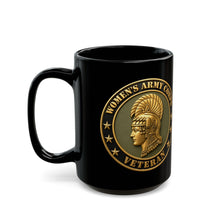 Load image into Gallery viewer, Black Mug  (15oz) - Army - Women's Army Corps Veteran - 3D - Enhanced
