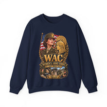 Load image into Gallery viewer, Crewneck Sweatshirt - WAC - Womens Army Corps - WWII - 3D - Enhanced
