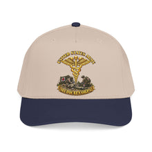 Load image into Gallery viewer, Mid Profile Baseball Cap - Army - Medical Corps - US Army w Scene - 3D - Enhanced
