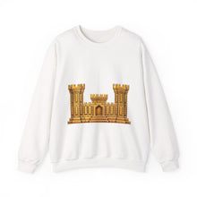 Load image into Gallery viewer, Crewneck Sweatshirt - Amy Corps of Engineers Branch Insignia - 3D -  Enhanced
