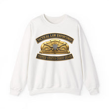 Load image into Gallery viewer, Crewneck Sweatshirt - USCG - Tactical Law Enforcement w txt - 3D - Enhanced
