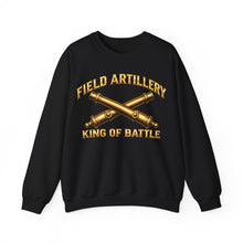 Load image into Gallery viewer, Crewneck Sweatshirt - Field Artillery - King of Battle - 3D - Enhanced
