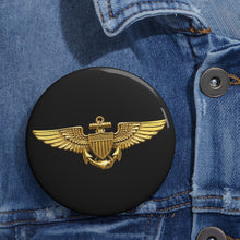 Load image into Gallery viewer, Custom Pin Buttons - USCG - Aviator Badge wo txt - 3D - Enhanced
