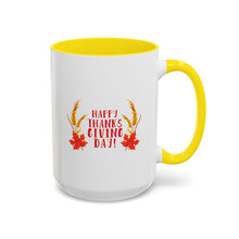 Load image into Gallery viewer, Accent Coffee Mug - Happy Thanksgiving Day
