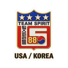 Load image into Gallery viewer, Kiss-Cut Stickers - USA-Korea Team Spirit 88
