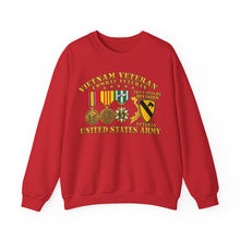 Load image into Gallery viewer, Crewneck Sweatshirt - Army - Vietnam  Vet - w Medals - VN - 1st Cav Division - 3D - Enhanced
