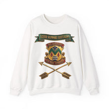 Load image into Gallery viewer, Crewneck Sweatshirt - 528th Support Bn - DUI - Ribbon - Branch - 3D - Enhanced
