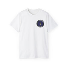 Load image into Gallery viewer, Unisex Ultra Cotton Tee - Vietnam Combat Aviation Vet w Air Crew Badges - 12th Combat Aviation Group - Black Jack No2 - Sgt Howard Meyers - 1968-1969 SVC X 300
