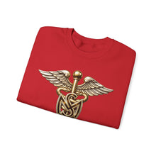 Load image into Gallery viewer, Crewneck Sweatshirt - Army Medical Service Corps (MS) Branch Insignia - 3D - Enhanced

