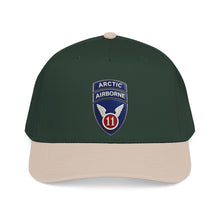 Load image into Gallery viewer, Mid Profile Baseball Cap - 11th Airborne Division w Arctic Tab wo txt - 3D - Enhanced
