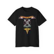 Load image into Gallery viewer, Unisex Ultra Cotton Tee - Army - 130th Station Hospital - Ribbon - DUI - Army Medical Corps Branch X 300
