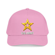 Load image into Gallery viewer, Mid Profile Baseball Cap - Army Star W Us Army w White Star - 3D - Enhanced
